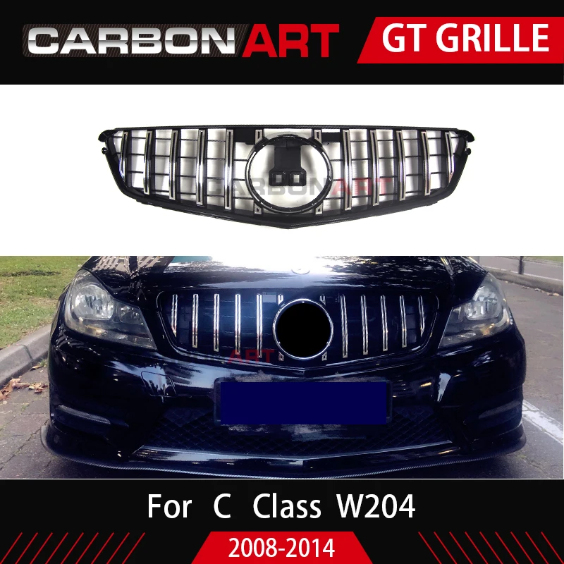 2008 2010 2012 2014 Front grill Suitable for C class W204 Grulle C180 Grille C250 C300 C200 W204 Panamerican Grille