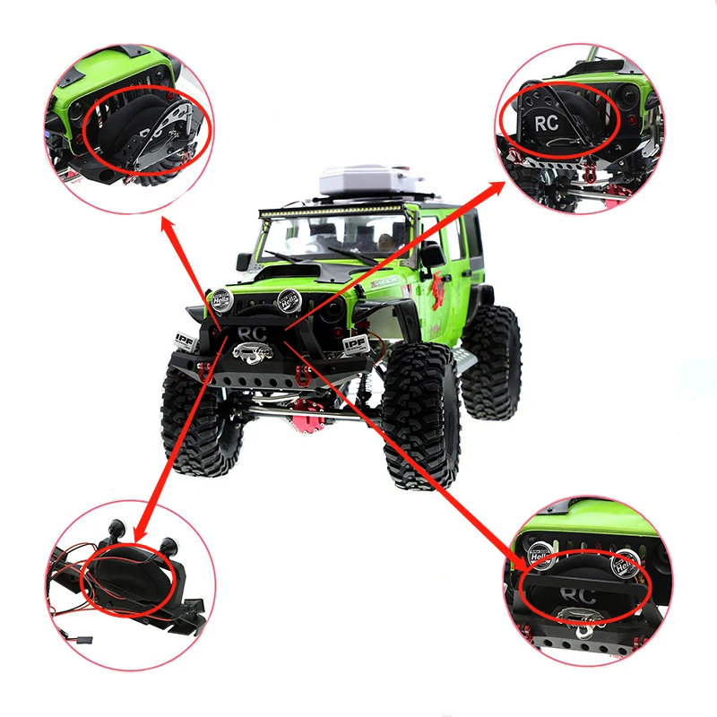 Especial capa protetora para trx4 scx10 90046 guincho elétrico para 1 / 10 simulação modelo de escalada veículo