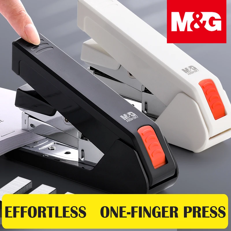 M&G Heavy Duty Stapler Effortless Paper Stapling Machine 50 Sheet School Office Supply Stationery Staples Power Saving Stapler