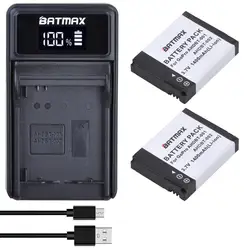 2X 1400mAh Battery + LED USB Charger for GoPro HD Hero 1 2 Hero1 Hero2 Motorsports Surf Outdoor 960 AHDBT-001 AHDBT-002