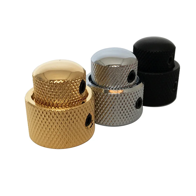 

Golden Metal Stacked Dual Control Knob Concentric Set for Guitar Bass Parts,made in Republic of Korea