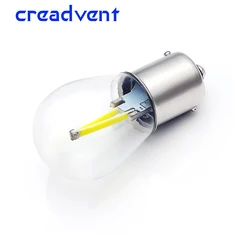 Newest P21W LED ba15s 1156 led filament chip car light S25 auto vehicle reverse turning signal bulb lamp DRL white 12v 24v