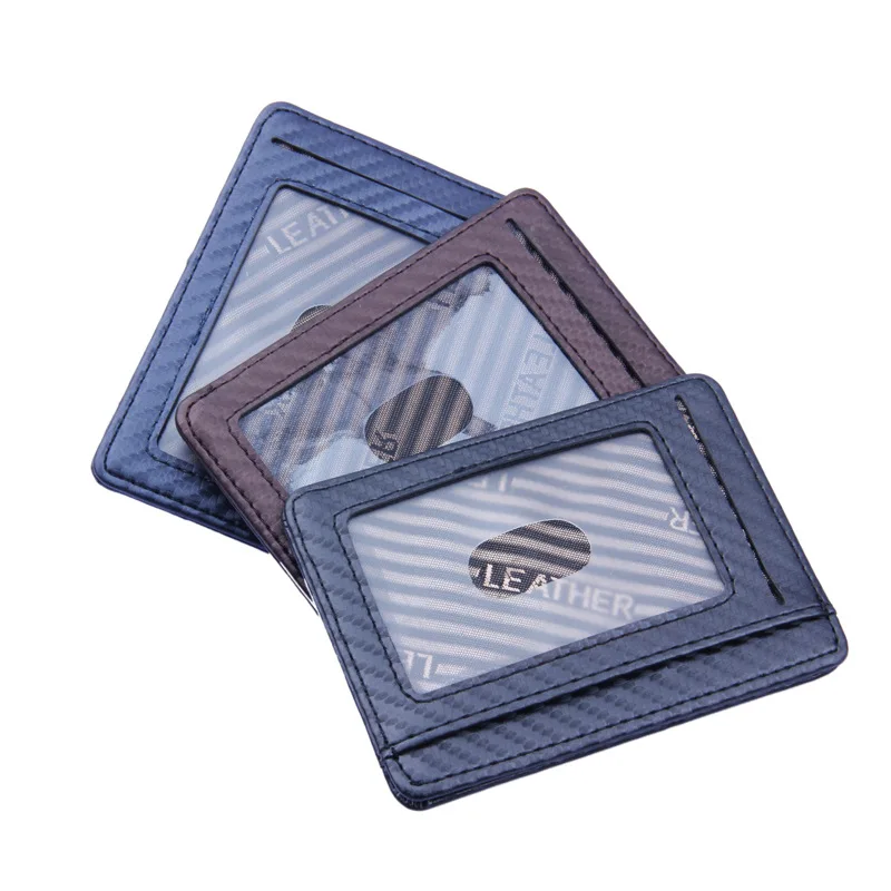 New Style Carbon Fiber Lines Simple Card Holder Hot Models Card Holder Unisex Card Holder Card Holder