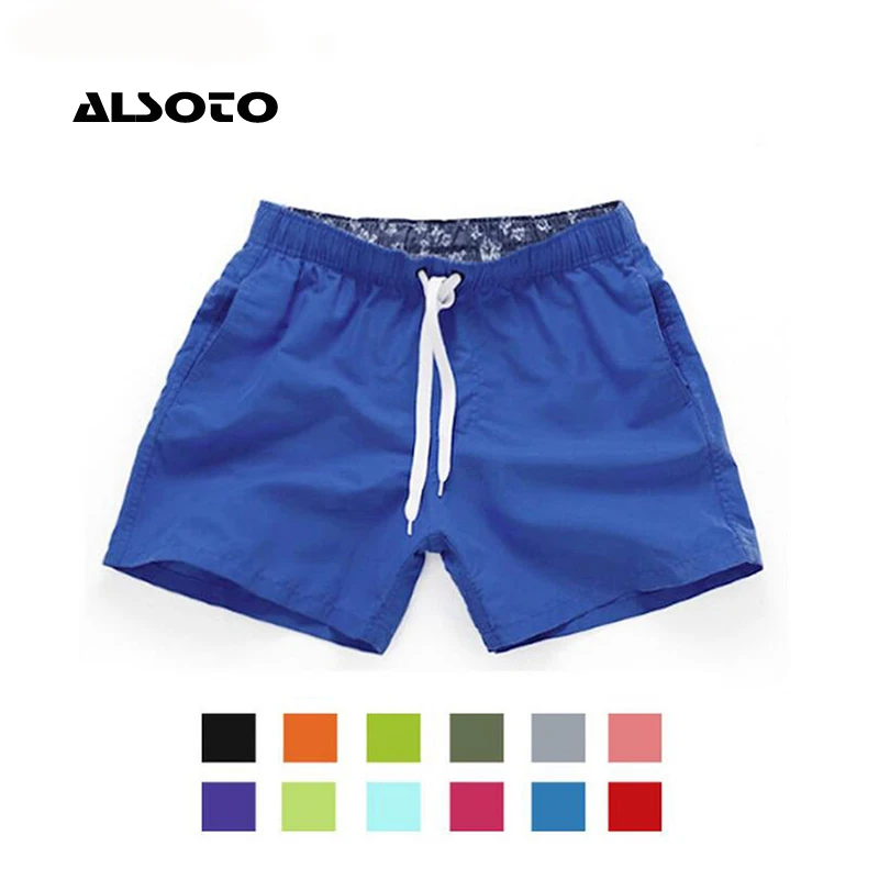 Fashion Quick Dry Brand Pocket Swimming Shorts For Men Swimwear Man Swimsuit Swim Trunks Summer Bathing Beach Wear Surf Boxer