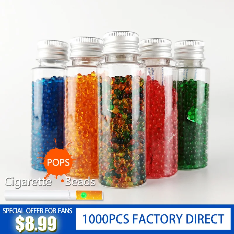 

1000pcs DIY Cigarette Pops Beads Fruit Flavor Mint Flavor Mentha Cigarettes Holder flavour Capsule Filter Smoking accessories