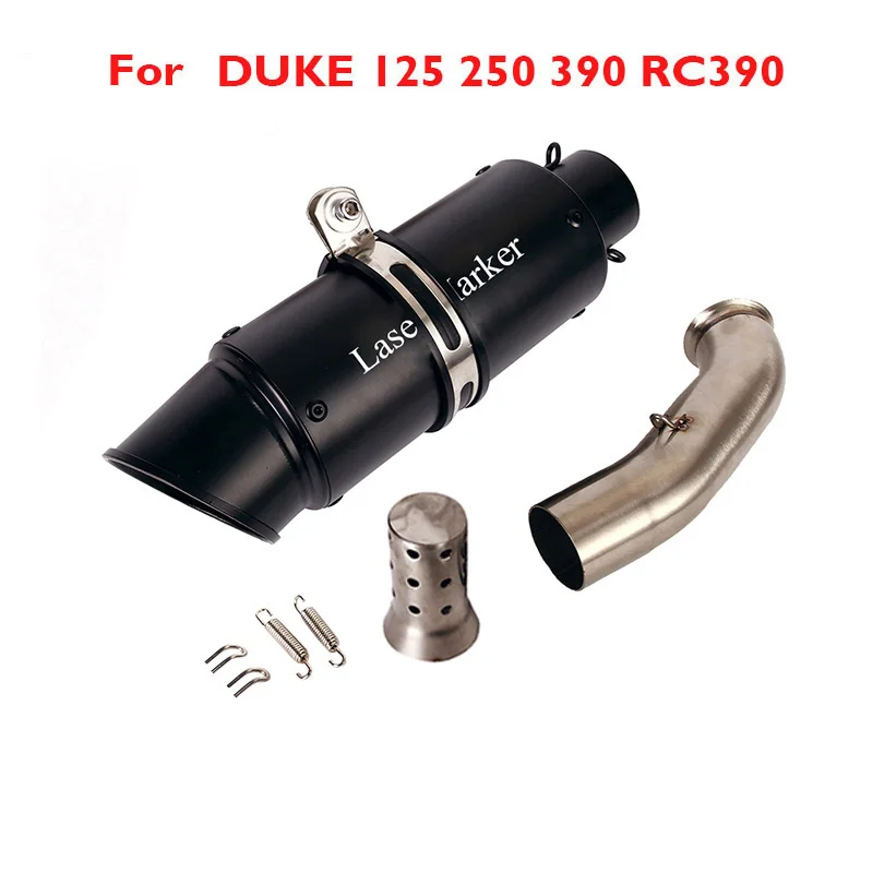 

Motorcycle for DUKE 390 250 125 Exhaust Tip Silencer Muffler Escape Middle Mid LInk Tube for KTM DUKE 125 250 390 RC 2017-2020