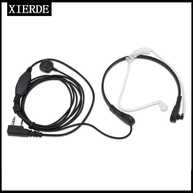 Throat Microphone MIC PTT laryngofon Air Tube Headset Speaker for Baofeng Walkie Talkie CB Radio UV-5R UV B5 GT-3TP UV-5X