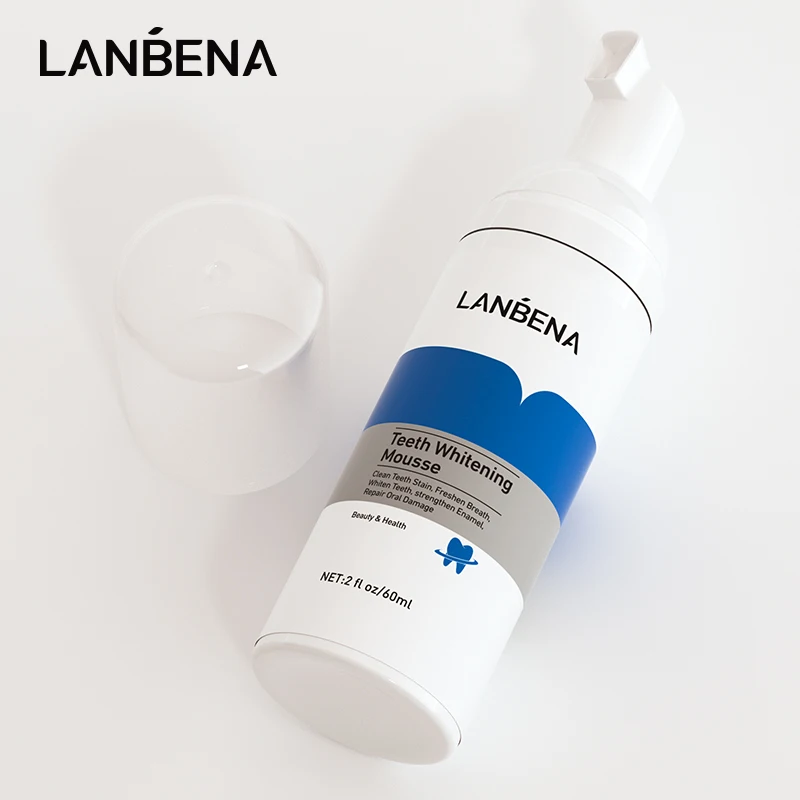 Мусс LANBENA для отбеливания зубов средство удаления пятен чистки белых полости рта детей инструмент уход за Фото №4