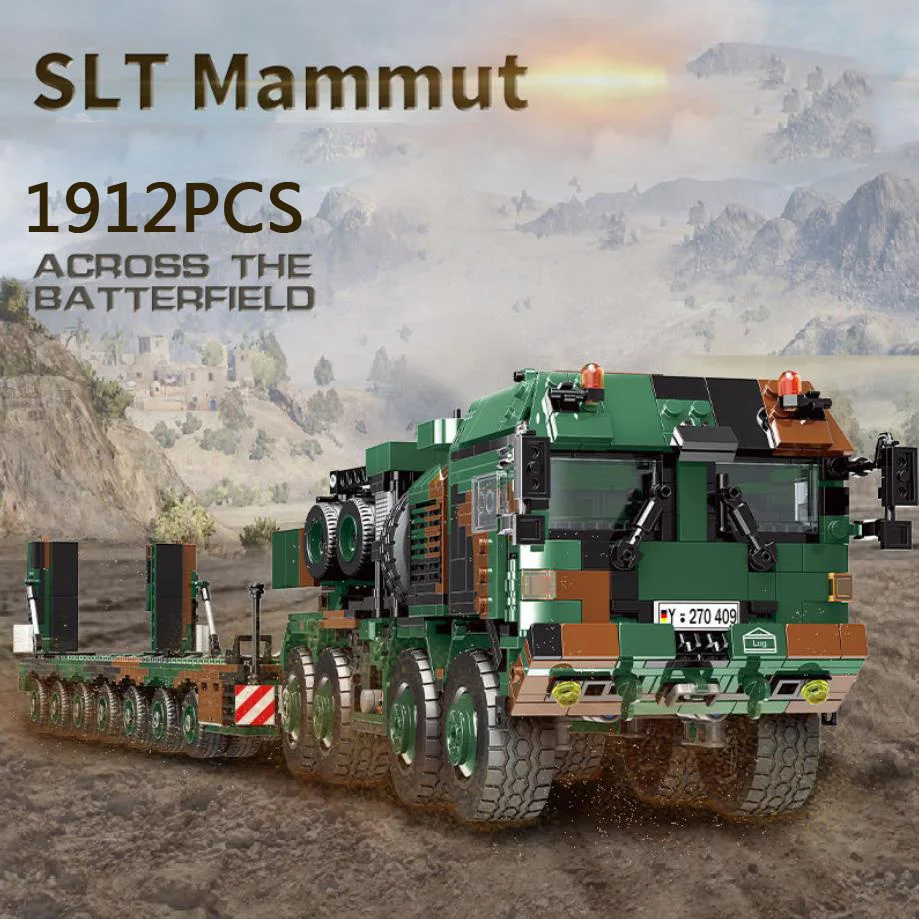 Germany Modern Military Man Hx-81 Tank Transporter Truck Batisbricks Building Block Slt Manmut Ww2 Vehicle Bricks Toys For Gift