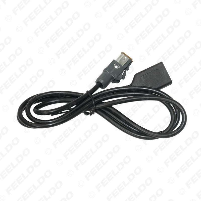 LEEWA Car Audio Female USB AUX-In Cable Adapter 4Pin Connector For Subaru Forester XV/Outback/Legacy #5662