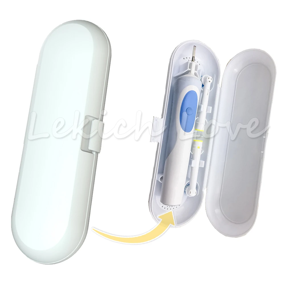 White Electric Toothbrush Travel Case for Oral-B Toothbrushes Portable Toothbrush Holder Bathroom Accessories Travel Storage Box