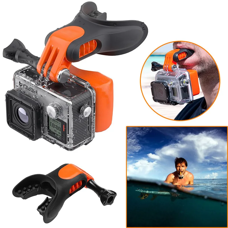 Go Pro accesorios Surfing Shoot Surf Dummy Bite bucal Teeth brackets Kit de montaje para GoPro Hero 9 87 6 5 4 SJCAM