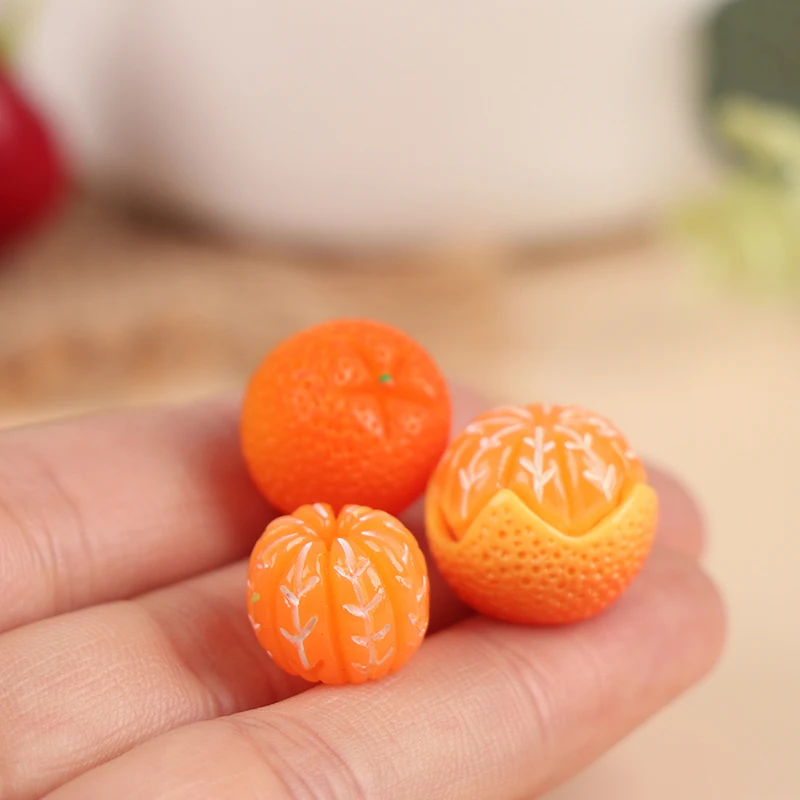 1:6 / 1:12 Dollhouse Mini Orange Model Food Play DIY Kitchen Supermarket Decor Simulation Toy Doll House Accessories