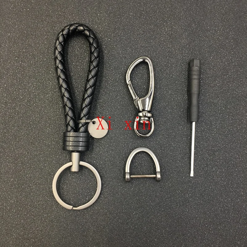 Hand-woven car keychain male and female key chain ring couple pendant key ring