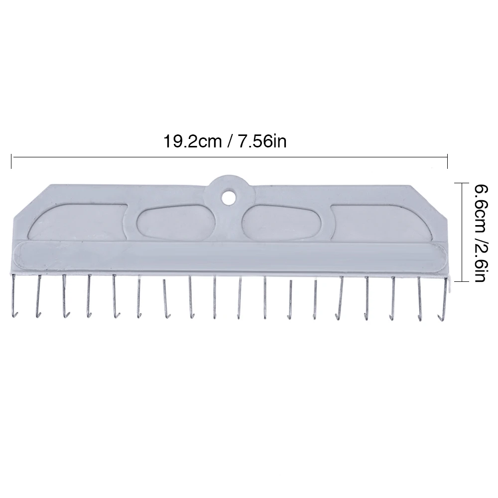 Knitting Machine Weight Hanger 19.2*6.6cm with 18 Hooks Universal for Brother Knitting Machine Spare Parts Sewing Tool