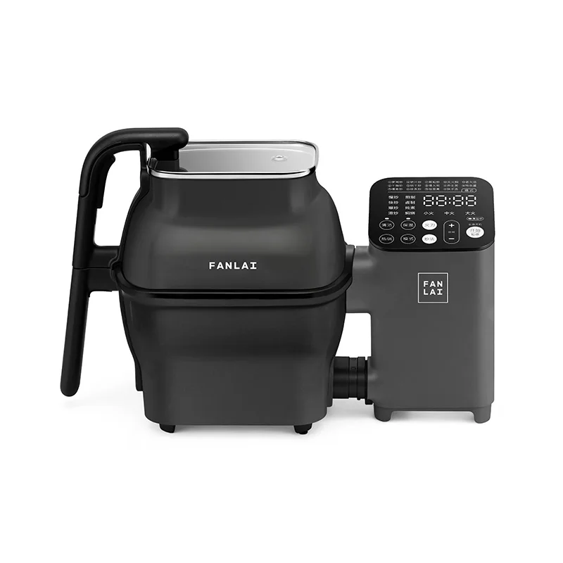 Автоматическая электрическая вок для жарки для мешалки 220 В, л, умный бытовой антипригарный робот для приготовления пищи, вок с несколькими ...