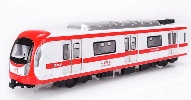 Electric Plastic Long Alloy Models Of Subway Train Dynamic Model Light Music Enter Cars Toy Educational Car Children Funny Toys