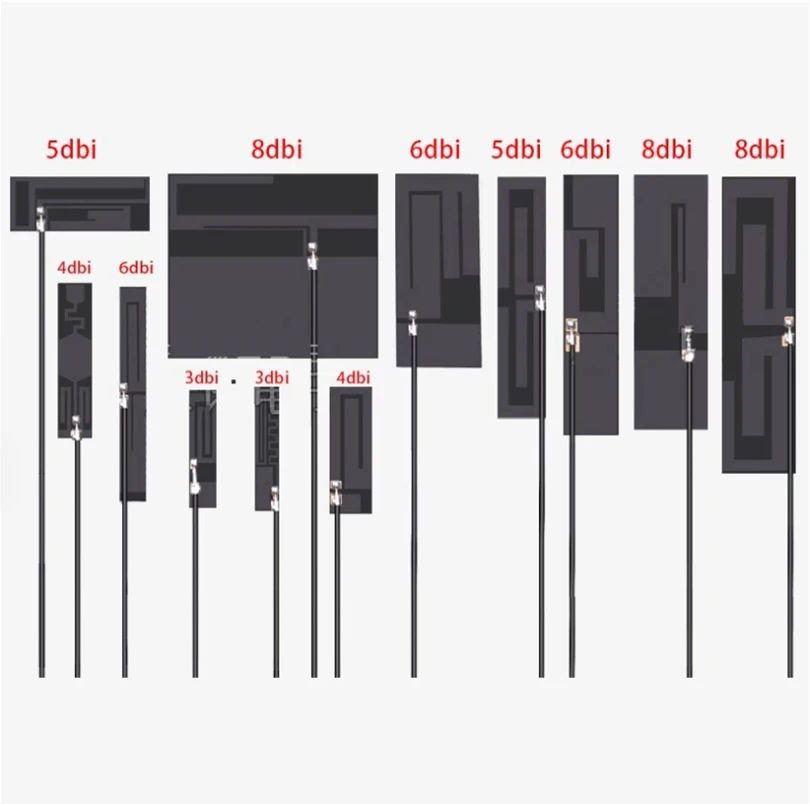 

2pcs 20cm Cable 8dbi High Gain 700-2700MHz GSM GPRS 2G 3G LTE 4G Internal FPC Antenna Ipex U.fl for SIM7600 EC25 series