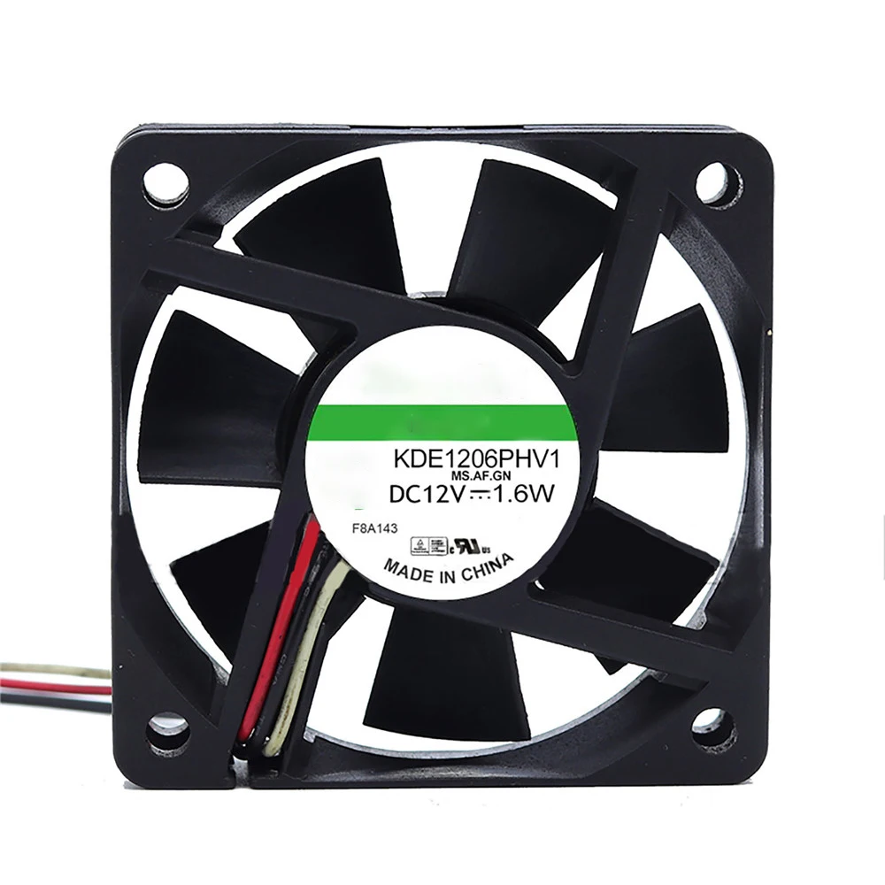 

Durable 12V 1.6W 6CM Cooling Fan Replacement KDE1206PHV1 CPU Cooling Fan for SUNON 6015 Repair Part