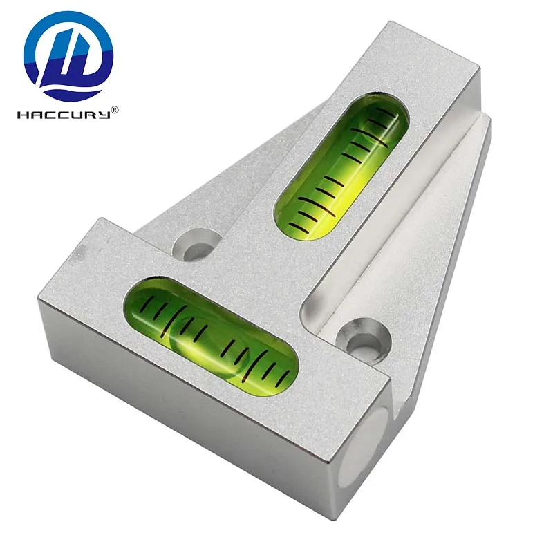 Haccury Mini Spirit Level Bubble Two Ways T-type Portable XY Dual-axis Horizontal Measurement Instrument