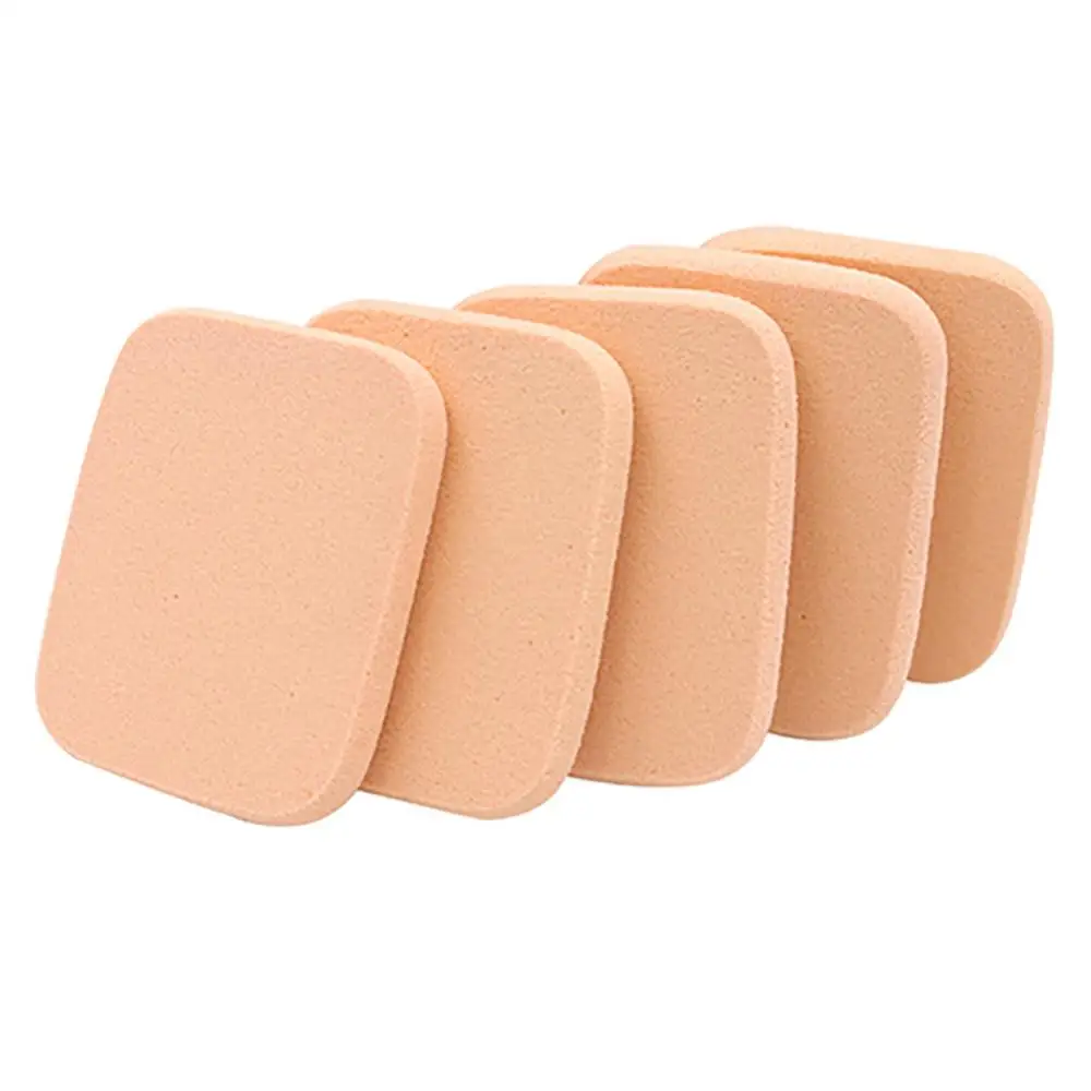 5Pcs/Set Powder Puff Sponge Square Round Shape Facial Soft Makeup Foundation Blender Face Sponge Smooth Powder Puff