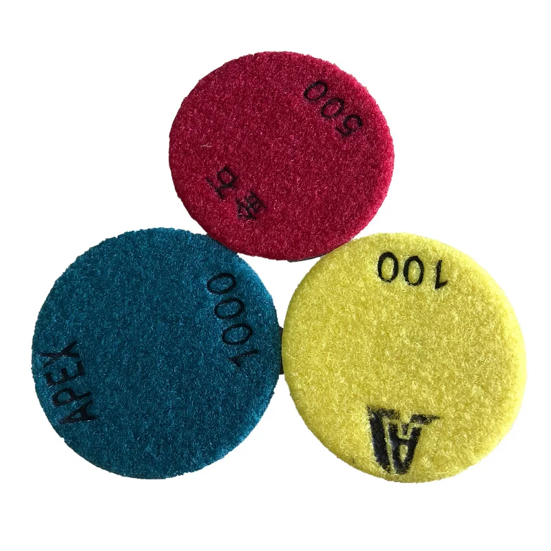 3 Inch 80MM Diamond Thicker Resin Bond Floor Polishing Pad For Floor Grinding Renewing Processing