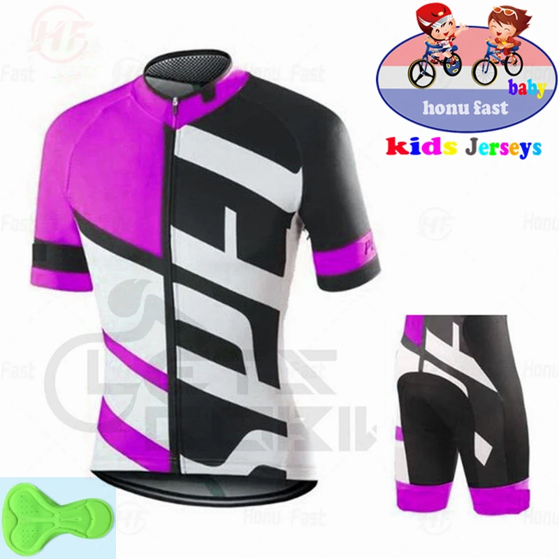 Kids 2022 Baby Jumbo Team Breathable Quick Dry Children Cycling Jersey Set Children\'s Bike Boys Girls Clothes Summer Bike Wear