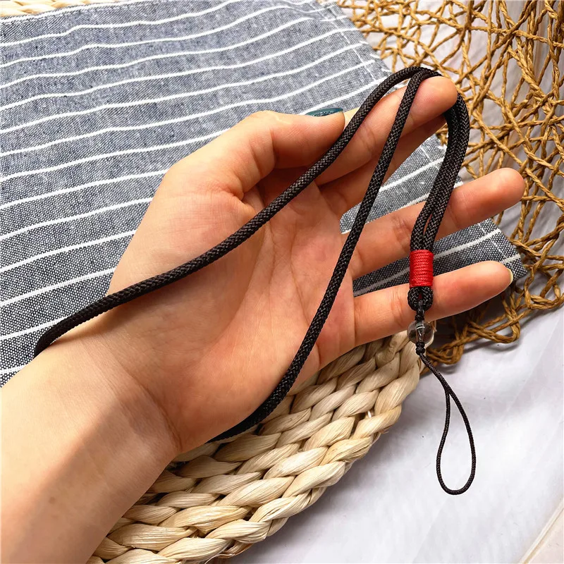 Hand-woven Colorful Car Key Lanyard USB Short Rope Long Necklace Hanging Neck Mobile Phone Lanyard Pendant Rope Customization