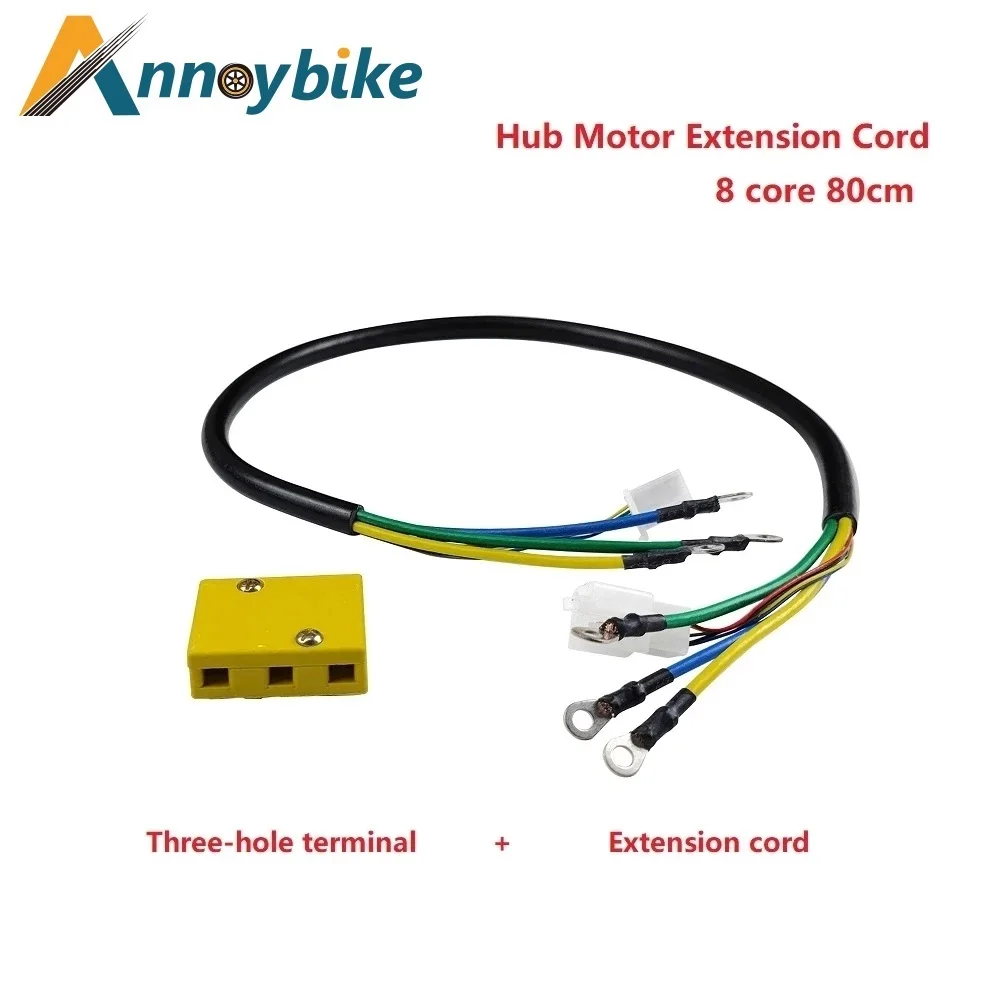 8 Core 4/5/6 cavo di prolunga quadrato filo di rame con scatola di collegamento filo fase di isolamento cavo batteria per bicicletta