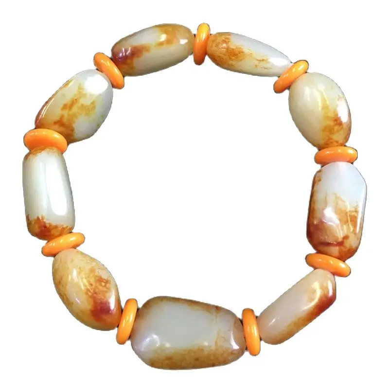 

Natural Seeds Of Xinjiang Hetian Jade Seed Carved Beads Jade Hand String A