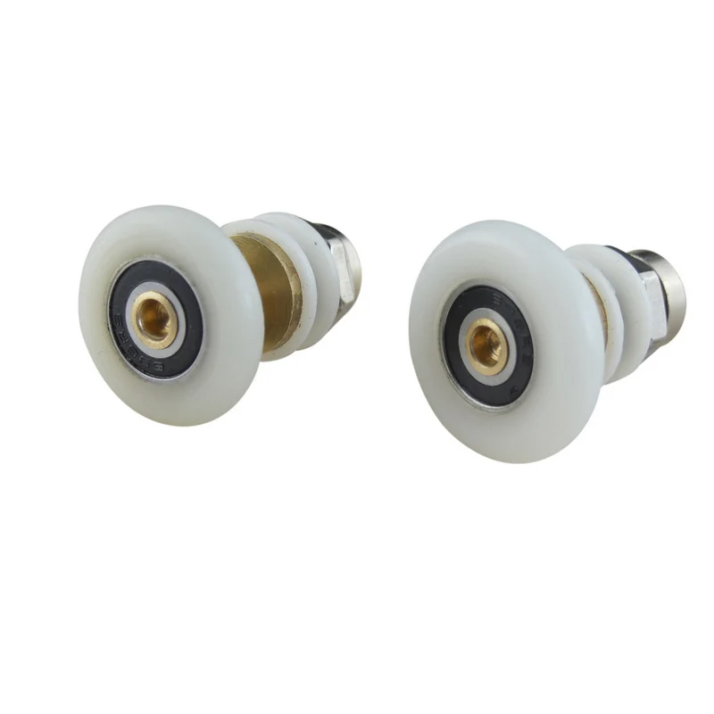 Spedizione gratuita 27mm ruota eccentrica doccia puleggia bagno porta scorrevole in vetro rullo riparazione domestica parte hardware