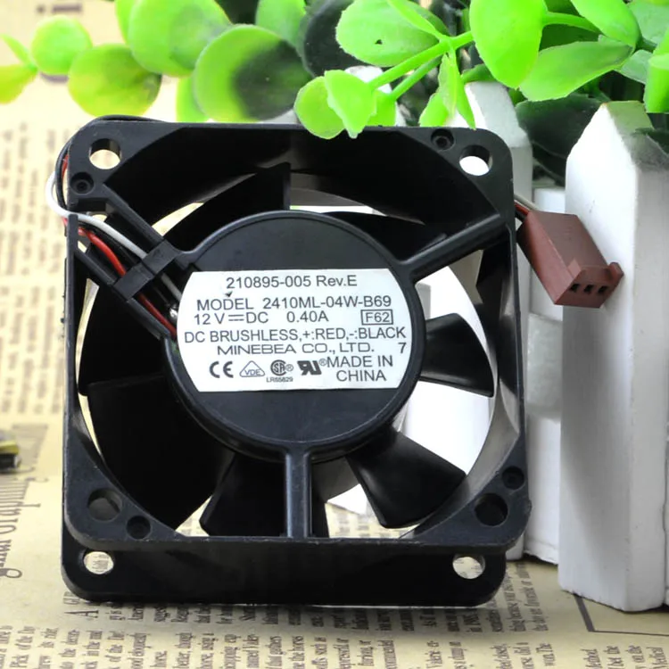 جديد 6025 2410ML-04W-B69 12 فولت 0.40A 3 أسلاك حماية المحرك التبريد