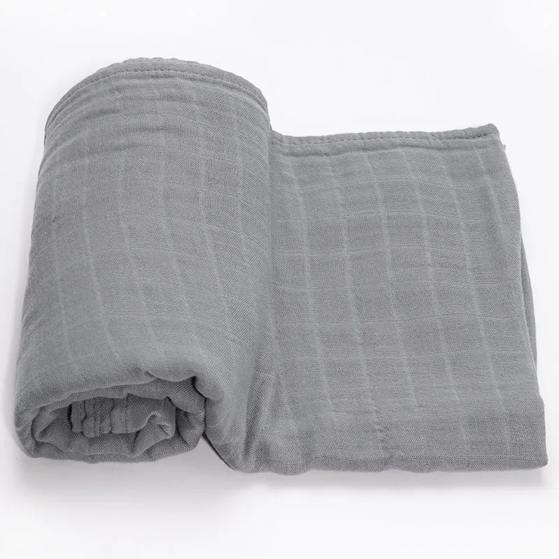 120*120cm 70% Bamboo 30% Cotton Baby Blanket Swaddle Wrap Sleepsack Stroller Cover Bath Towel Blanket Clothes For Newborn