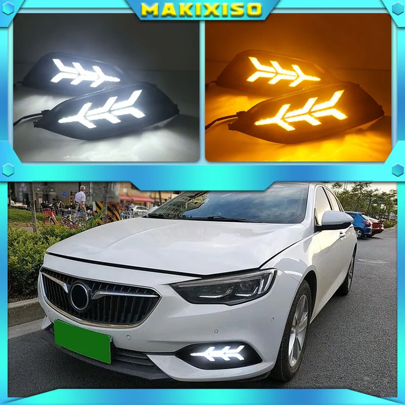 

LED Daytime Running Lights For Buick Regal 2017-2020 Fog lamp ABS 12V DRL