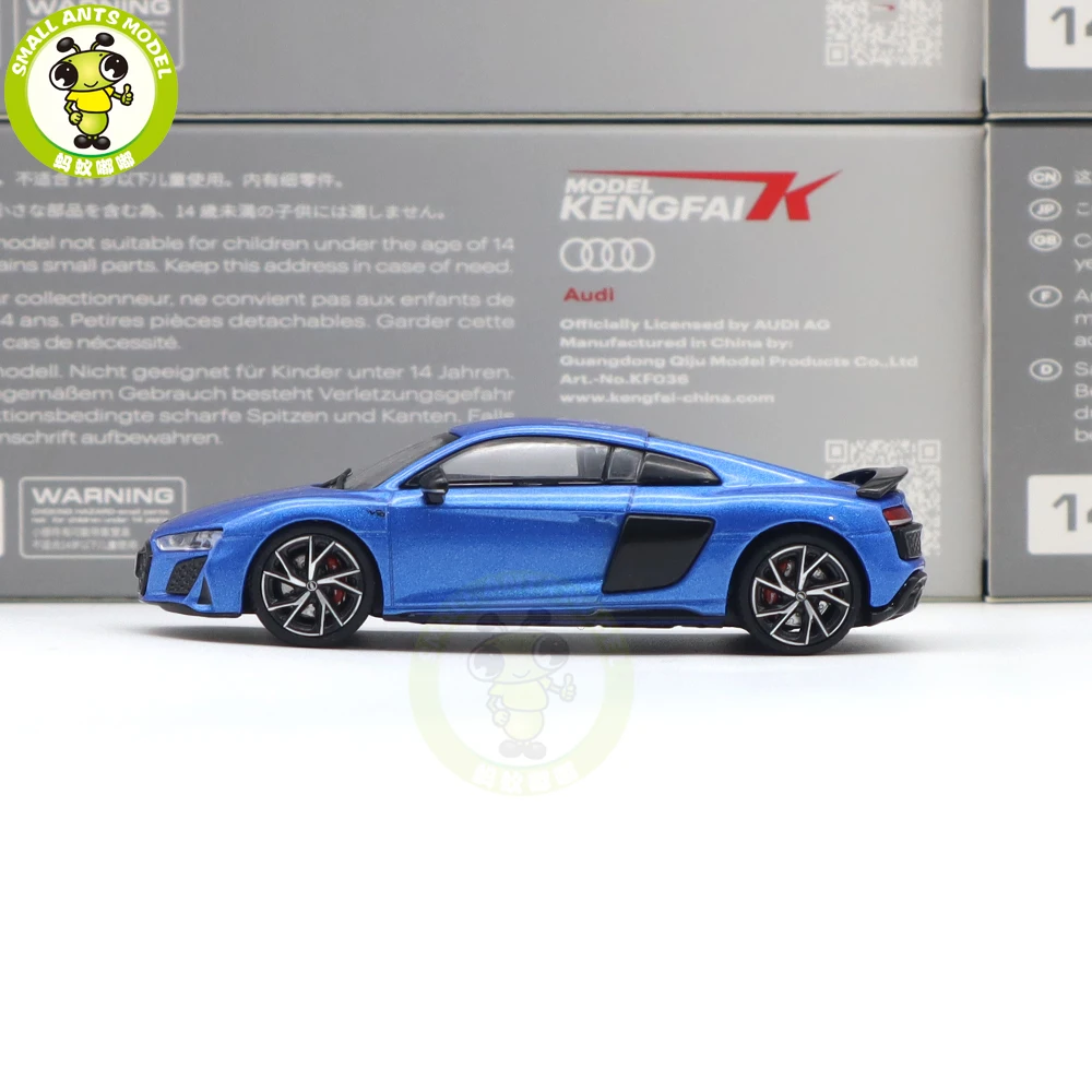 1/64 KengFai R8 2021 Coupe And Spyder Performance Diecast Model Toy Car Boys Girls Gifts