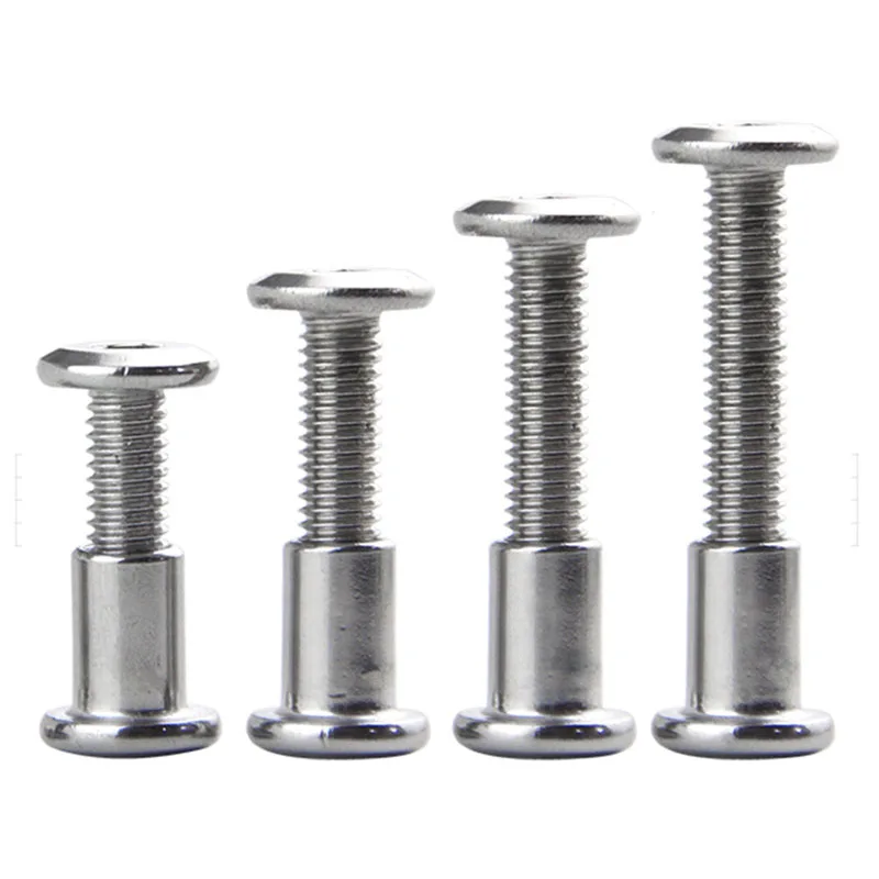 M6 Flat Head Set Screw Hex Socket Fastener Children's Bed Furniture Chair Table Cabinet Fittings Combination Connecting Bolt