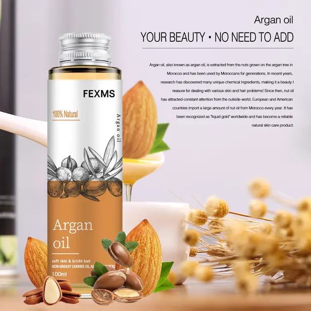 Organic Argan Oil 100% Pure Cold Pressed Virgin Premium Grade For Dry