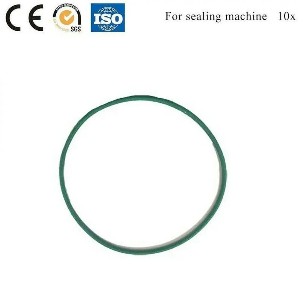 10Pcs Green O Ring Belt for FR-1000 Band Sealing Machine the Vulnerable Part Tetrafluoride Rubber