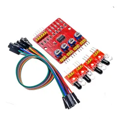 4-Way Infrared Trace Tracking Patrol Module Obstacle Avoidance Sensor For Robot Intelligent Car