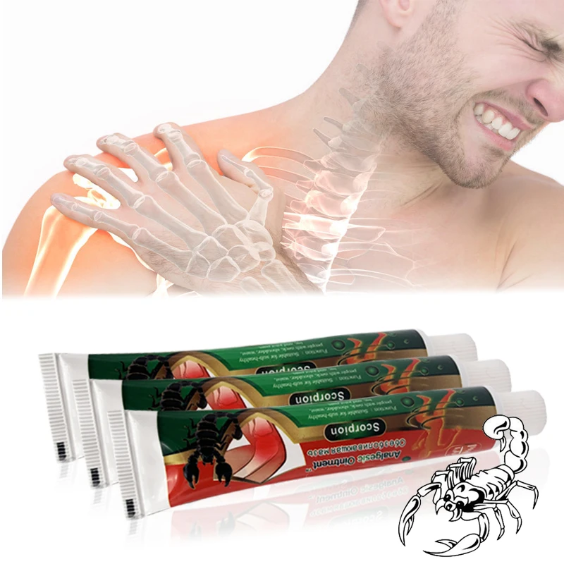 

5PCS Knee Back Muscle Ache Rheumatism Arthritis Joint Analgesic Treatment Cream Scorpion Venom Pain Relief Ointment Body Care