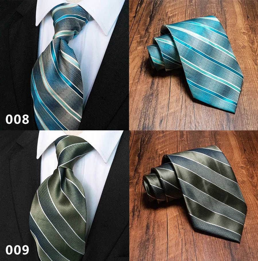 Classic Vintage Mens Tie Handmade 10cm 100% Silk Printed Necktie Geometric Checked Jacquard Ties For Man Business Wedding Gift
