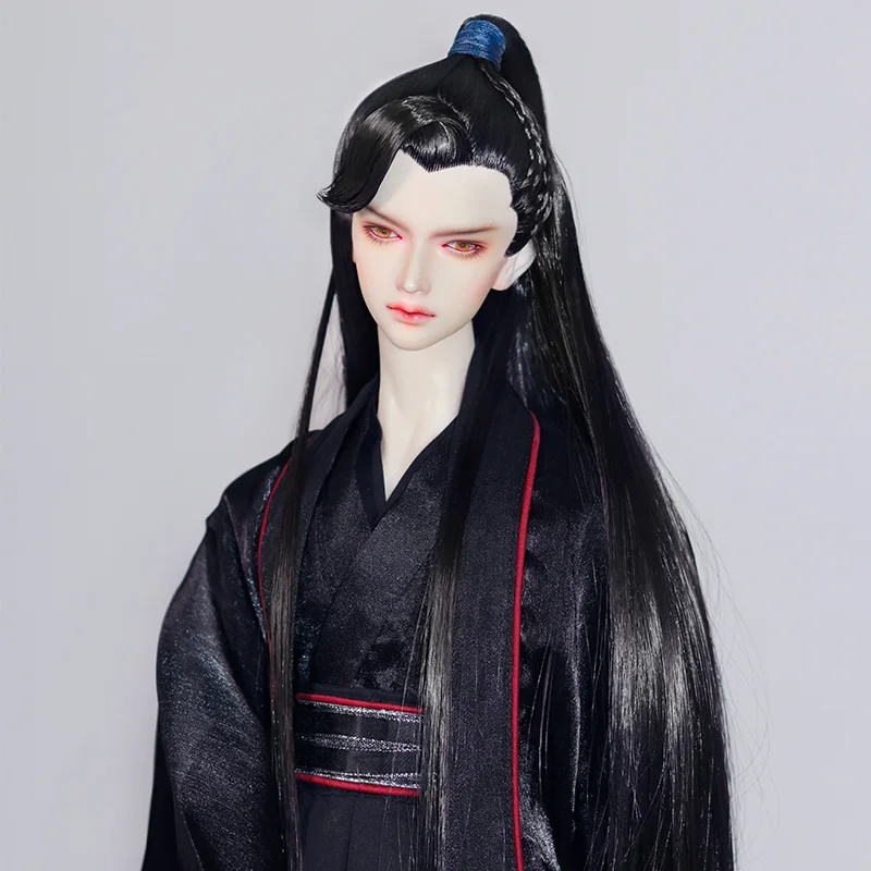 

1/3 Scale BJD Accessories Ancient Costume Long Hair Chinese Hanfu Doll Samurai Wig For BJD/SD SD13 SD17 SSDF Strong Uncle A0877