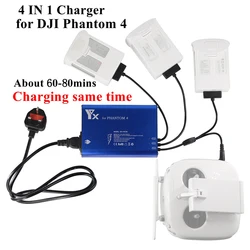 For DJI Phantom 4 Standard Professional Advanced SE FPV Drone Battery Remote Control 4 in 1 Parallel Power Intelligent Charger