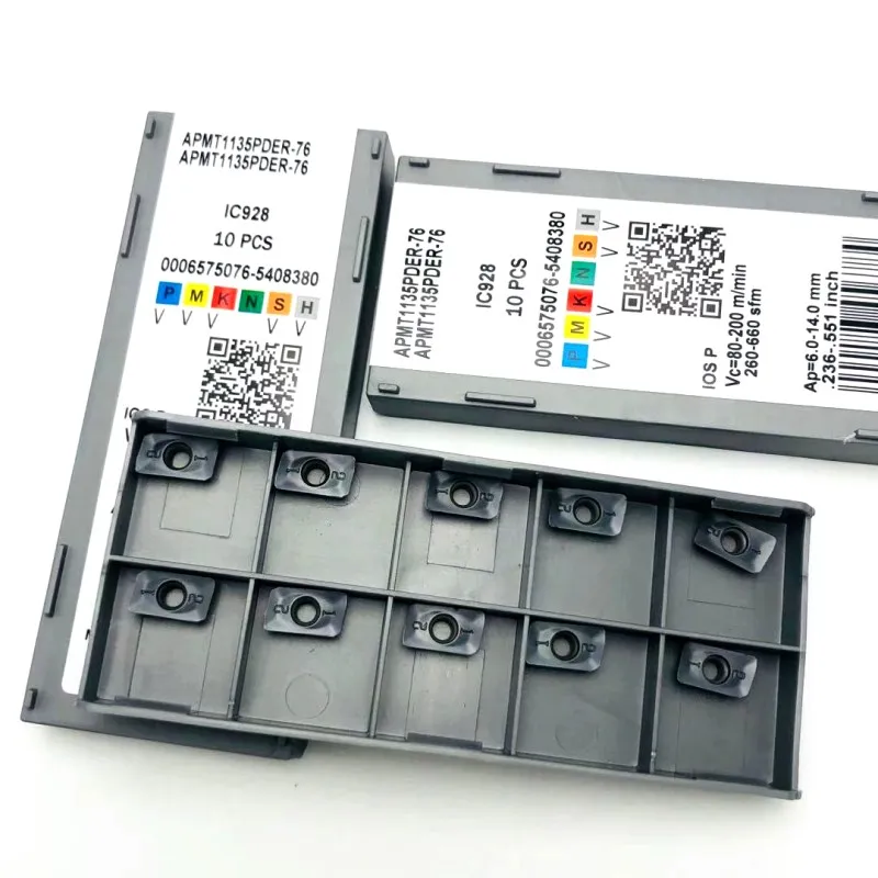 APMT1135PDER 76 IC928 inserto in metallo duro parti di macchine utensili CNC utensile per tornitura APMT1135 utensile per tornitura utensili da taglio utensile per tornitura