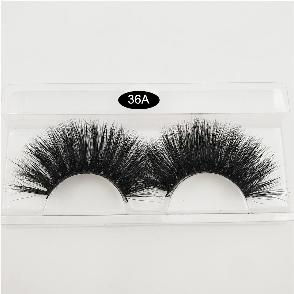 RED SIREN 1 Pair Lashes Wholesale 100% Mink Hair False Eyelashes Handmade 25mm Lashes Dramatic Thick Long 3d Mink Lashes Makeup