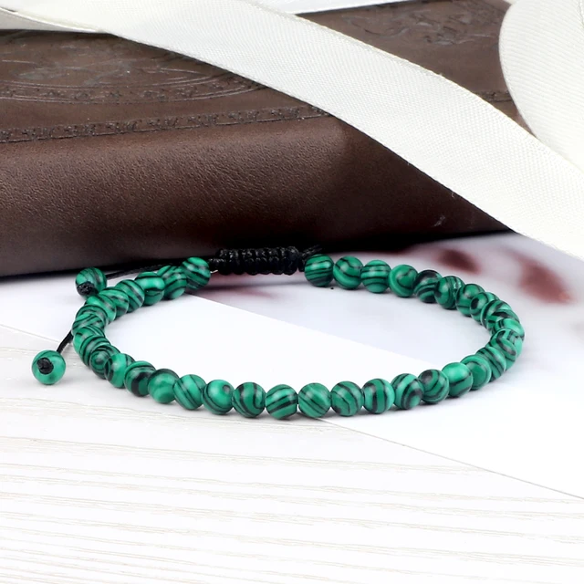96159-449f87.jpg Adjustable 4mm Chakra Beads Bracelet Mini Natural Stone Agats Lava Tiger Eye Beaded Bracelets & Bangles Women Men Gift Jewelry