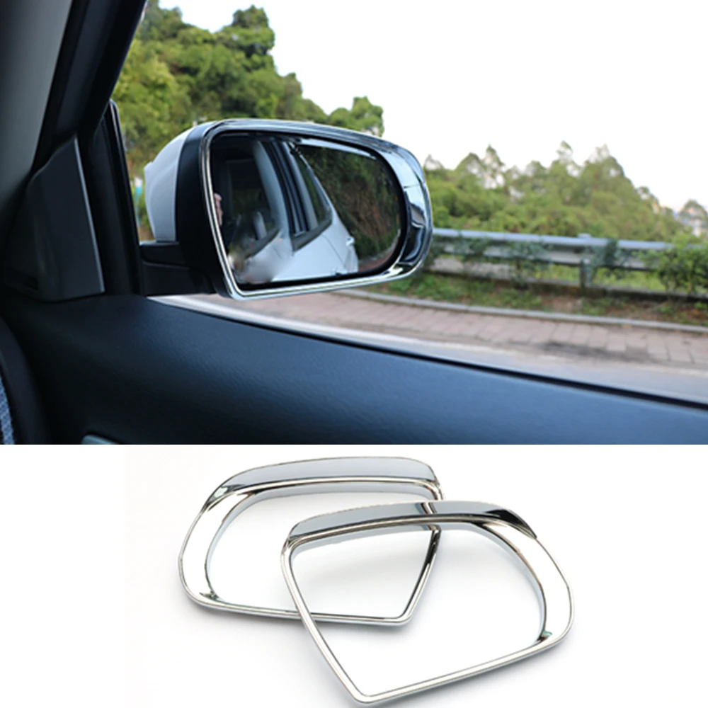 Car Rear Eyebrow View Side Glass Mirror Trim Frame Rain Shield Sun Visor Shade For Volkswagen VW Sharan 2016 2017 2018 2019 2020