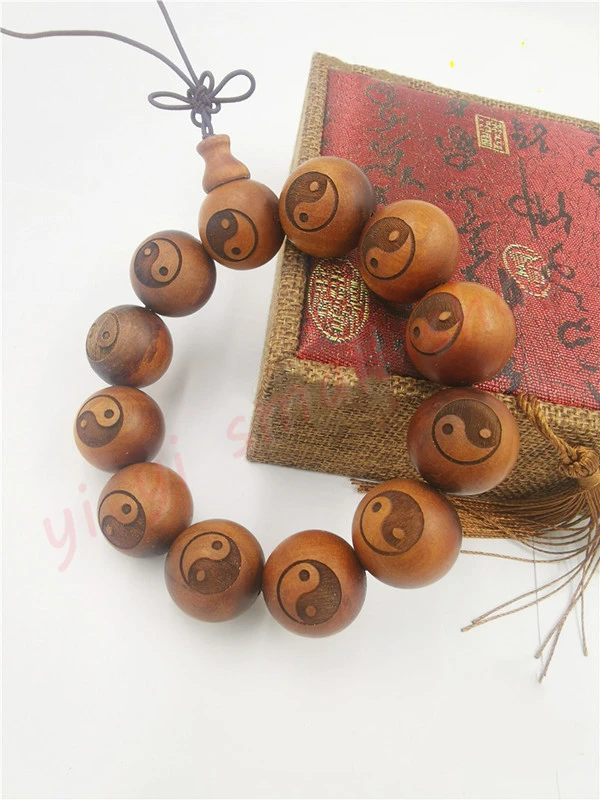 

Деревянная Ручная нить Tai Ji Jujube, браслет Liuzhu, Волшебные Инструменты Taoist, молния Jujube, чистая ручная нить, принадлежности
