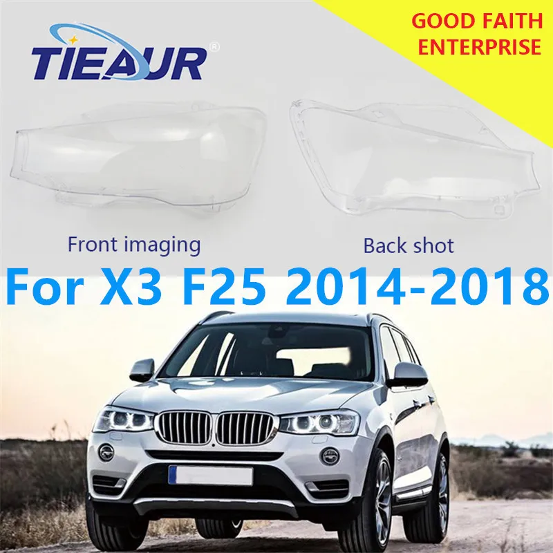 

Headlight Transparent Glass Lens Cover for BMW X3/F25 PC Headlight Headlamp Clear Shell Headlight Face Lampshade 10-13 14-18