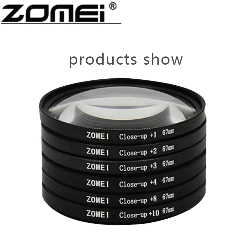 Zomei Macro Close Up Lens Filter +1 +2 +3 +4 +8 +10 optical glass camera Filter 40.5/49/52/55/58/62/67/72/77/82mm for DSLR SLR